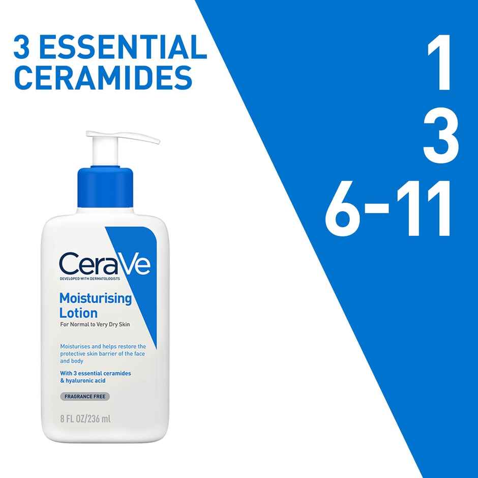 CeraVe Moisturizing Lotion for Normal to Dry Skin with Ceramides & Hyaluronic Acid