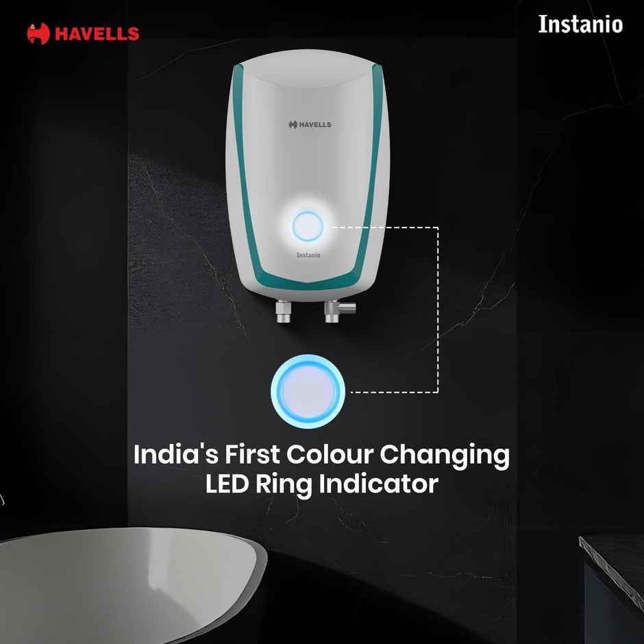 Havells Instanio 3 Litre Instant Water Heater (White Blue)