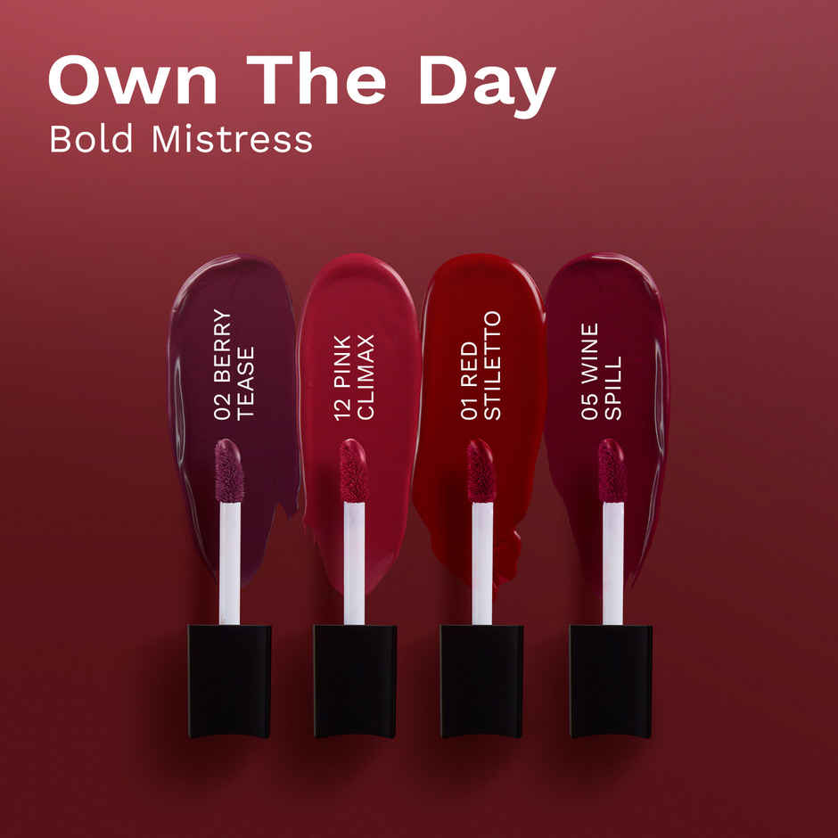 Pilgrim Bold Mistress Matte Mini Liquid Lipstick 4 in 1