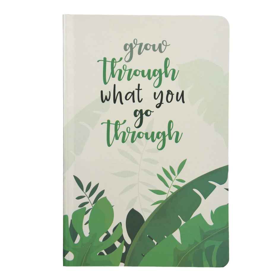 Papboo Ruled Soft Bound Notebook Matte Finished Cover, 120 Pages, 80 Gsm - Grow