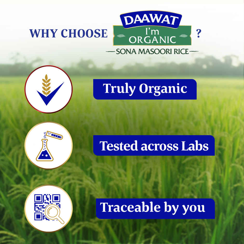 Daawat I'm Organic Sona Masoori Rice