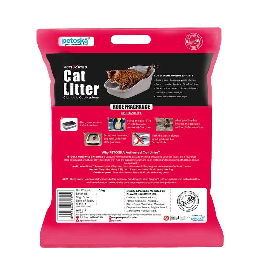 Petoska Bentonite Cat Litter | Rose Fragrance