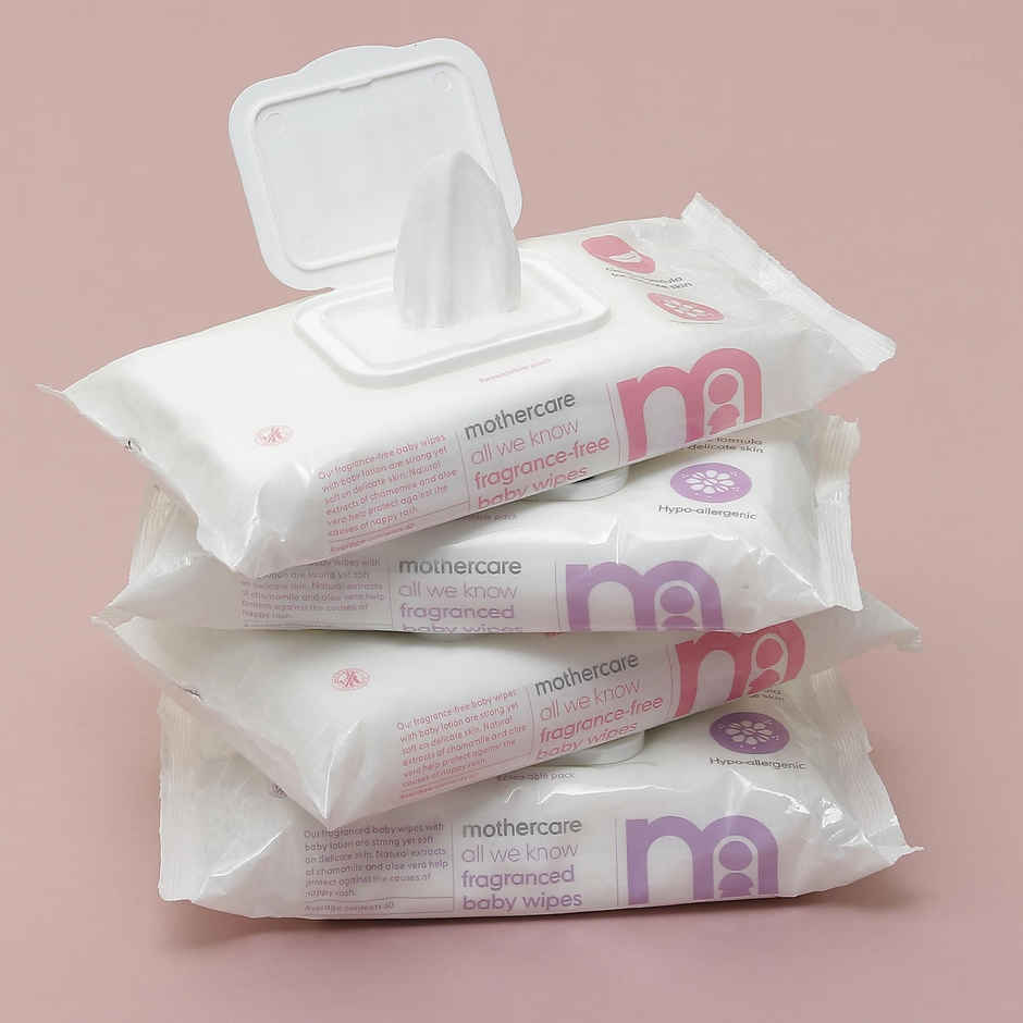 Mothercare All We Know Non-Fragranced Baby Wipes Pack Of 60