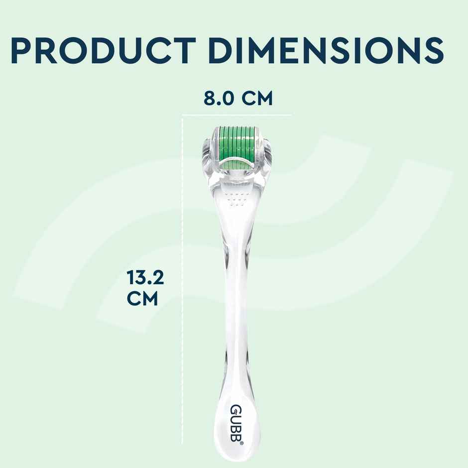 GUBB Derma Roller 0.5 Needle | Transparent Green