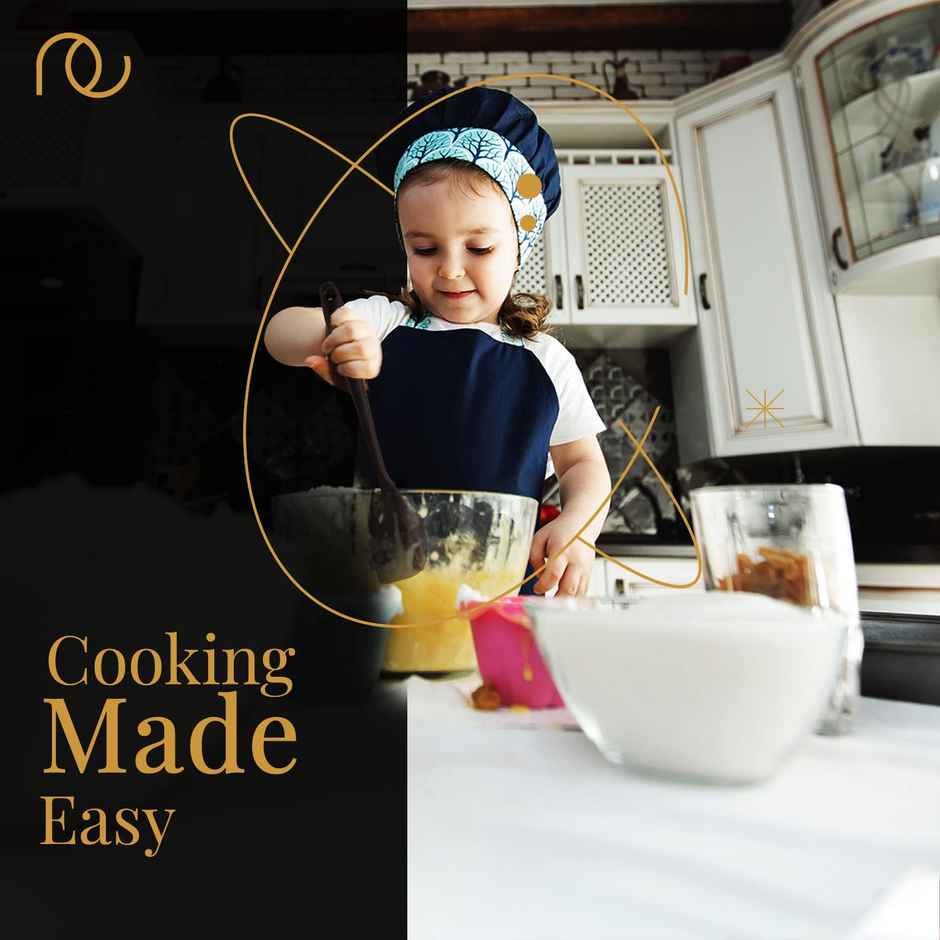 Frenchware Non-Stick Silicone Spatulas - Heat-Resistant, Food-Grade & BPA-Free - Black