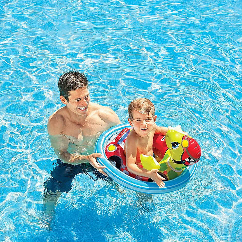 Intex Inflatable See Me Sit Pool Ride | Multi-Color Fun (Model May Vary)