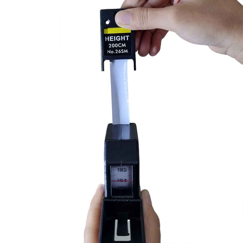 Sahyog Wellness Human Body Statue Wall Mount Height Measurement For Home - Black