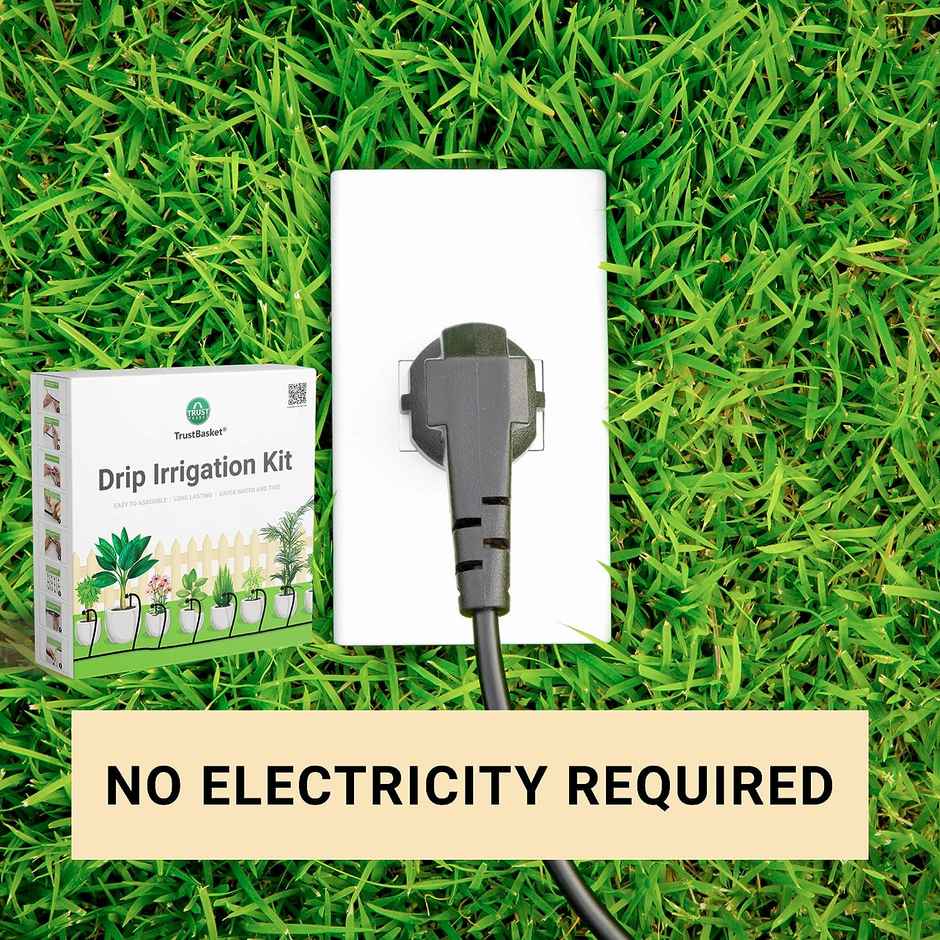 TrustBasket Drip Irrigation Kit | Watering System for Home Garden & Pots - Multicolor