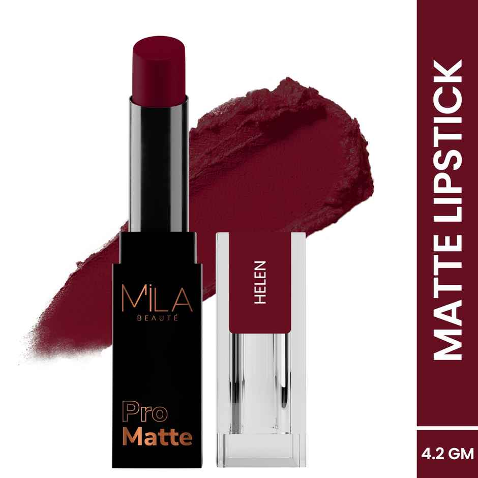 Mila Beaute Pro Mattes Lipstick Luxurious Creamy Matte Texture | 05 Helen