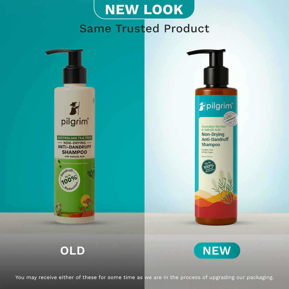 Pilgrim Tea Tree Non-Drying Anti-Dandruff Shampoo Helps remove Dandruff for Men & Women