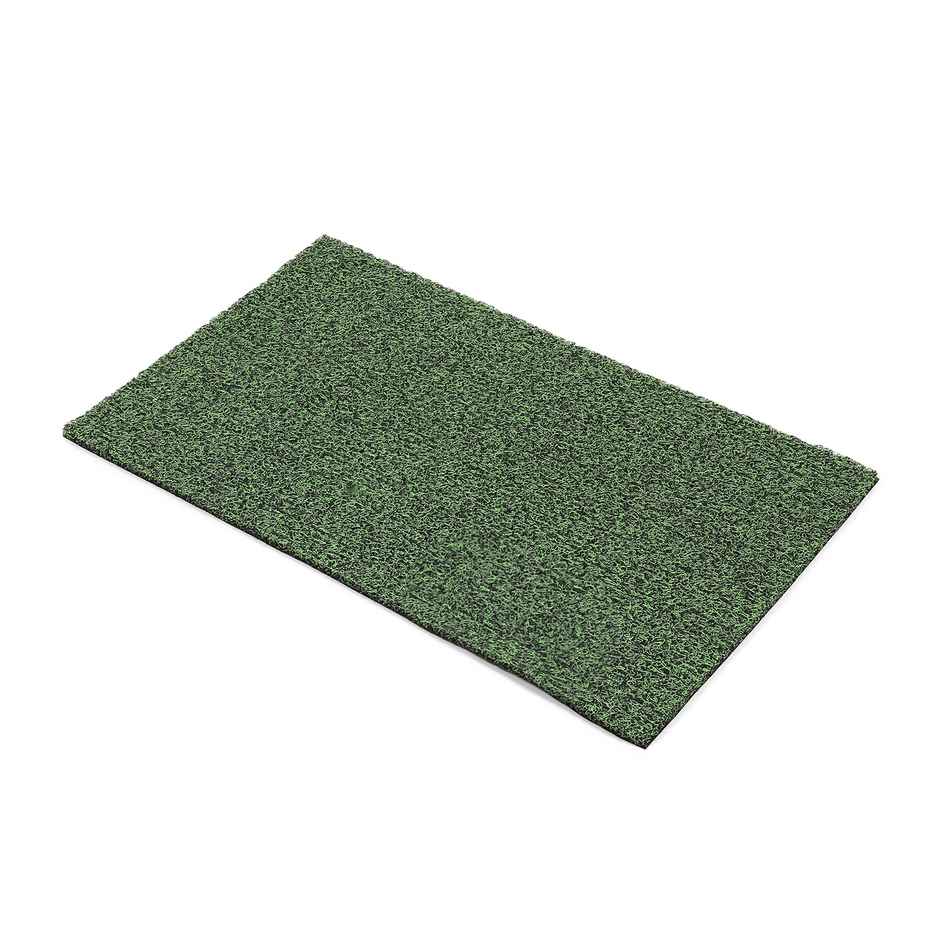 Status Milange Pvc Anti- Skid Noodle Door Mat | 40 x 60 Cm | Green