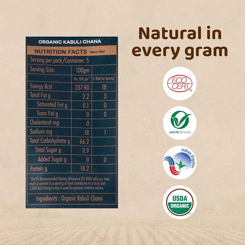 True Story Organic Kabuli Chana