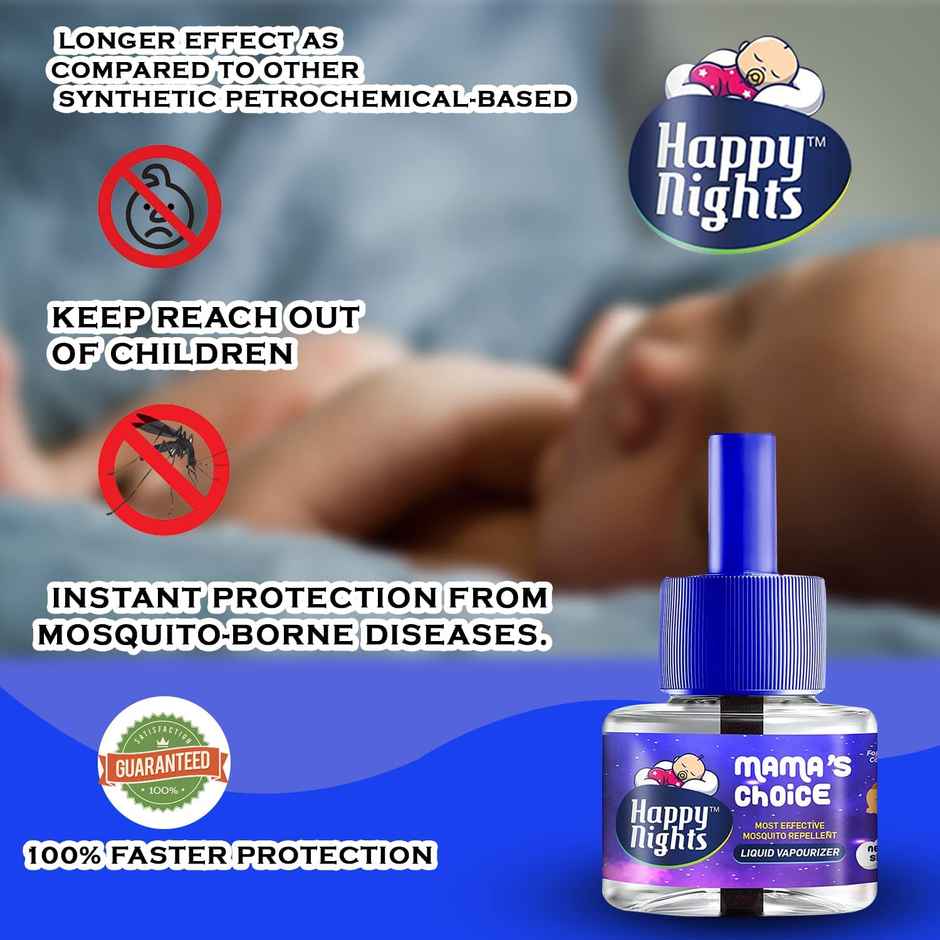 Happy Nights Mosquito Repellent Vaporizer For Babies | Natural