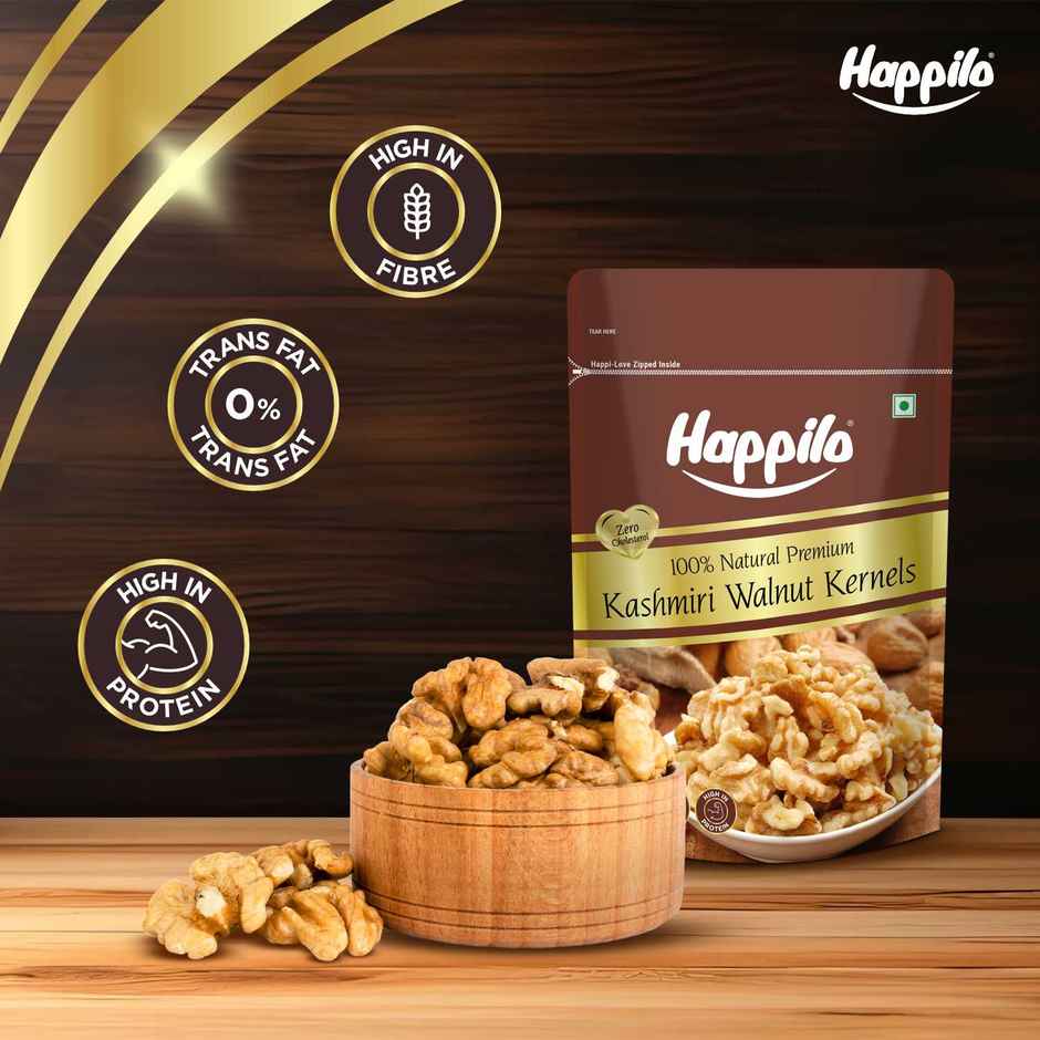 Happilo Kashmiri Walnut Kernels|Akhrot Giri|Dry Fruits