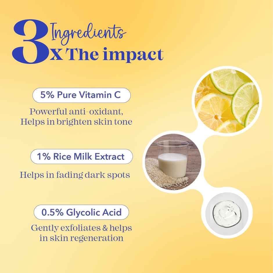 Blue Heaven Brightening 5% Vitamin C Face Serum for Brightening & Glowing Skin