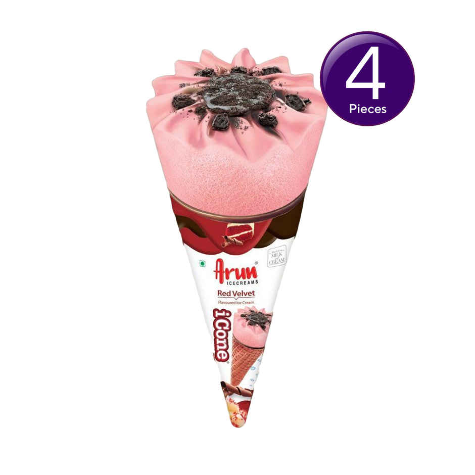 Arun Red Velvet Icone Ice Cream Cone Combo 
