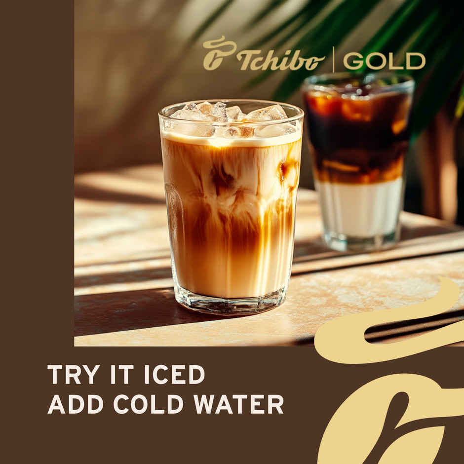 Tchibo Gold Selection Medium Roast Instant Coffee, Rich & Intense Flavor