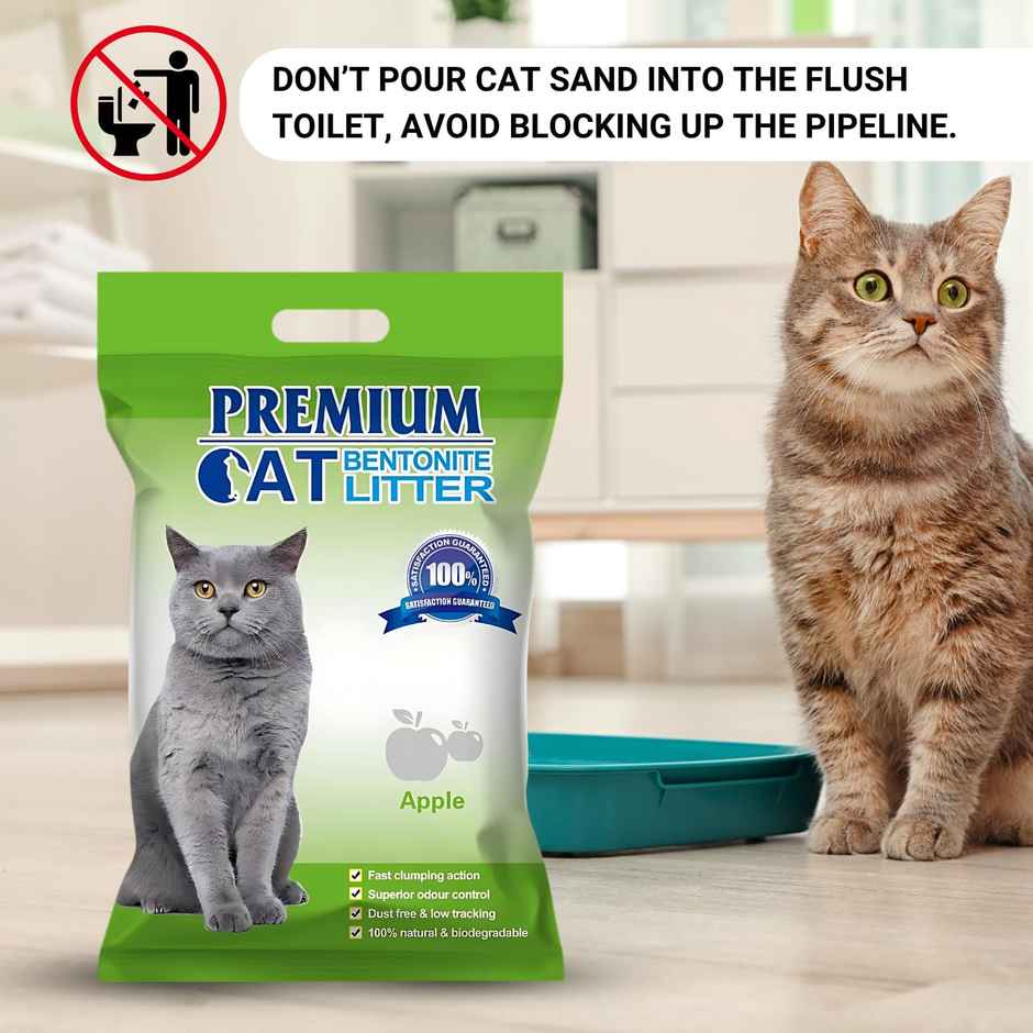 Pets Empire Natural Scoopable Bentonite Ball Cat litter , Apple Scent