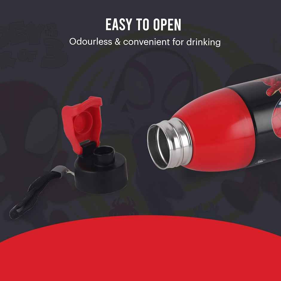 CELLO Kidzbee Uranus 600 Frosted Fun Print Water Bottle 540ml, Light Blue | Leakproof