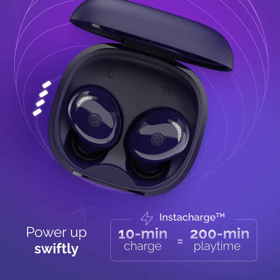 Noise Buds Trance TWS Earbuds with 45 Hrs Playtime, Low Latency (up to 40ms), HyperSync, and IPX5 Bluetooth - Space Blue