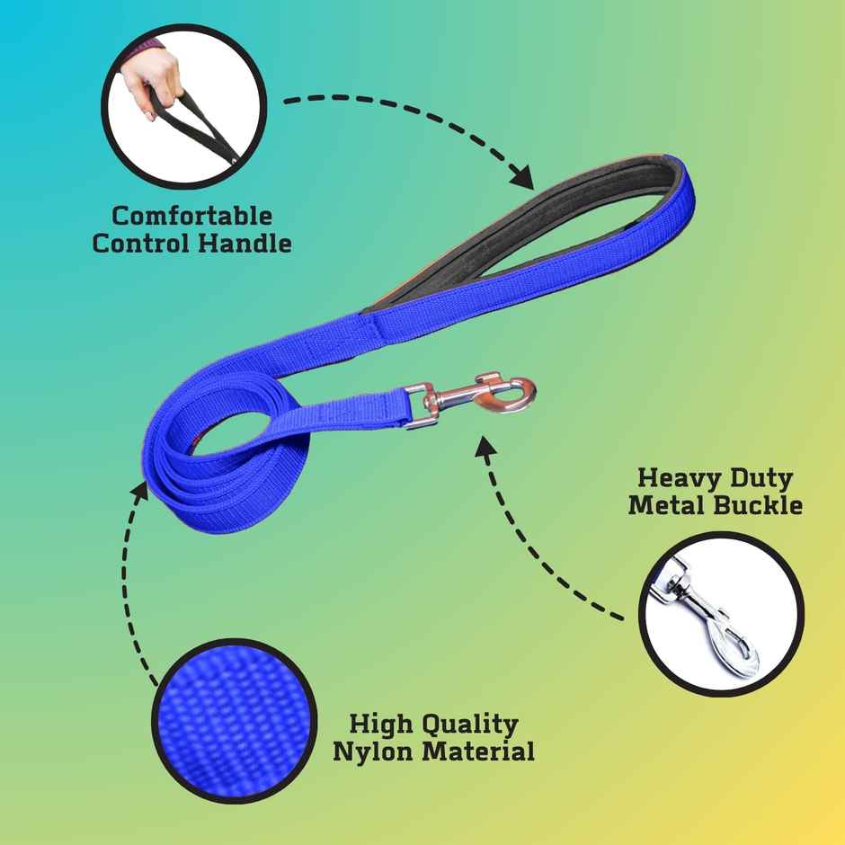 Payton Perry Dog Harness | Choke-Free | Adjustable Neck & Chest | For 2-4 kg Pet | Blue Diamond - XS