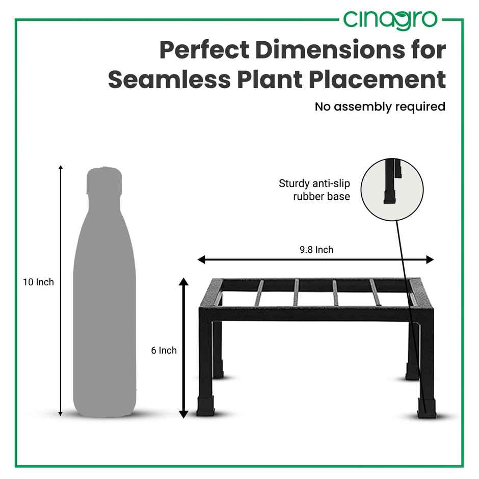 Cinagro Gardening Square Metal Plant Stand - 1 Pack