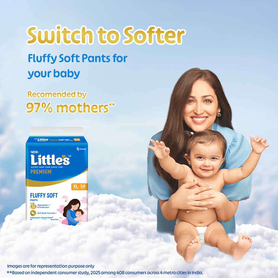 Littles Expert Baby Care Comfy Baby Diapers | Pant Style | XL | 54 pcs