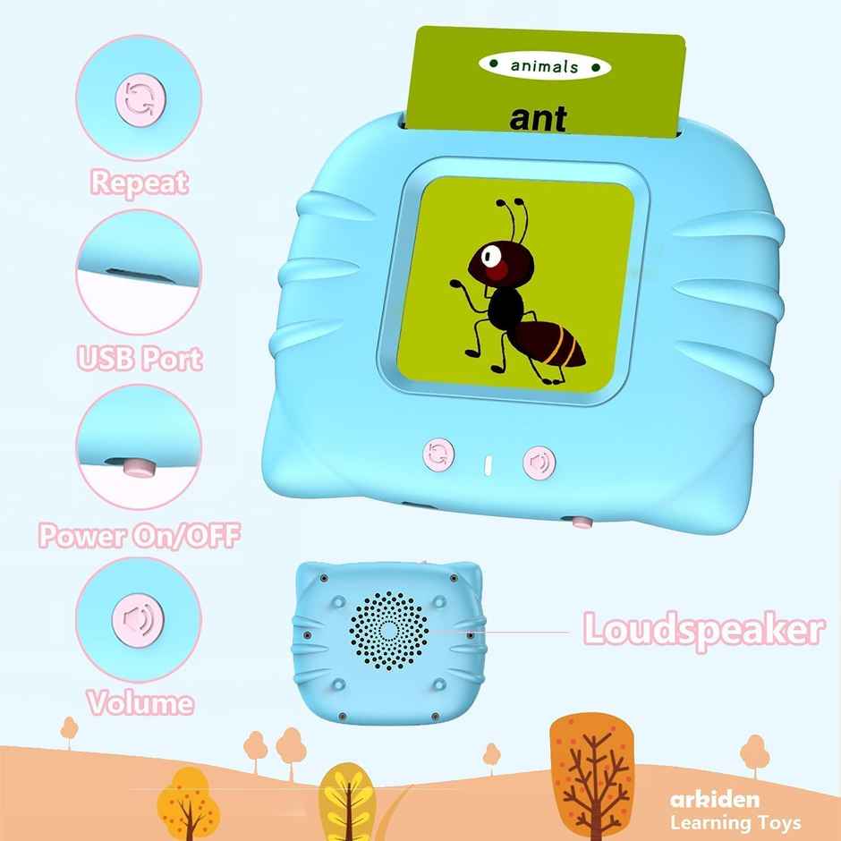 Kidara Rechargeable Talking Flash Cards - Educational Toy for Kids