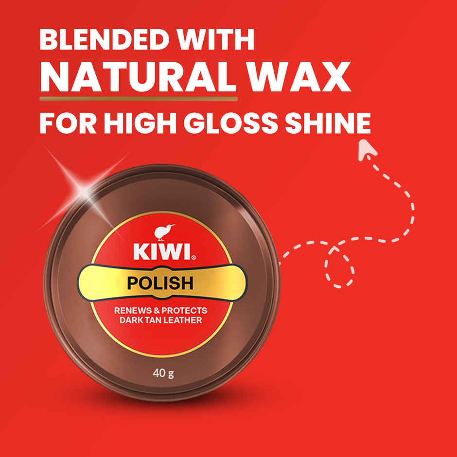 Kiwi Dark Tan Wax Shoe Polish