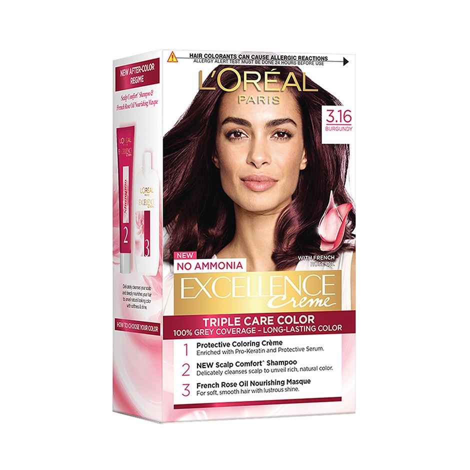 L'Oreal Paris Excellence Hair Color Small Pack No.3.16 | Burgundy