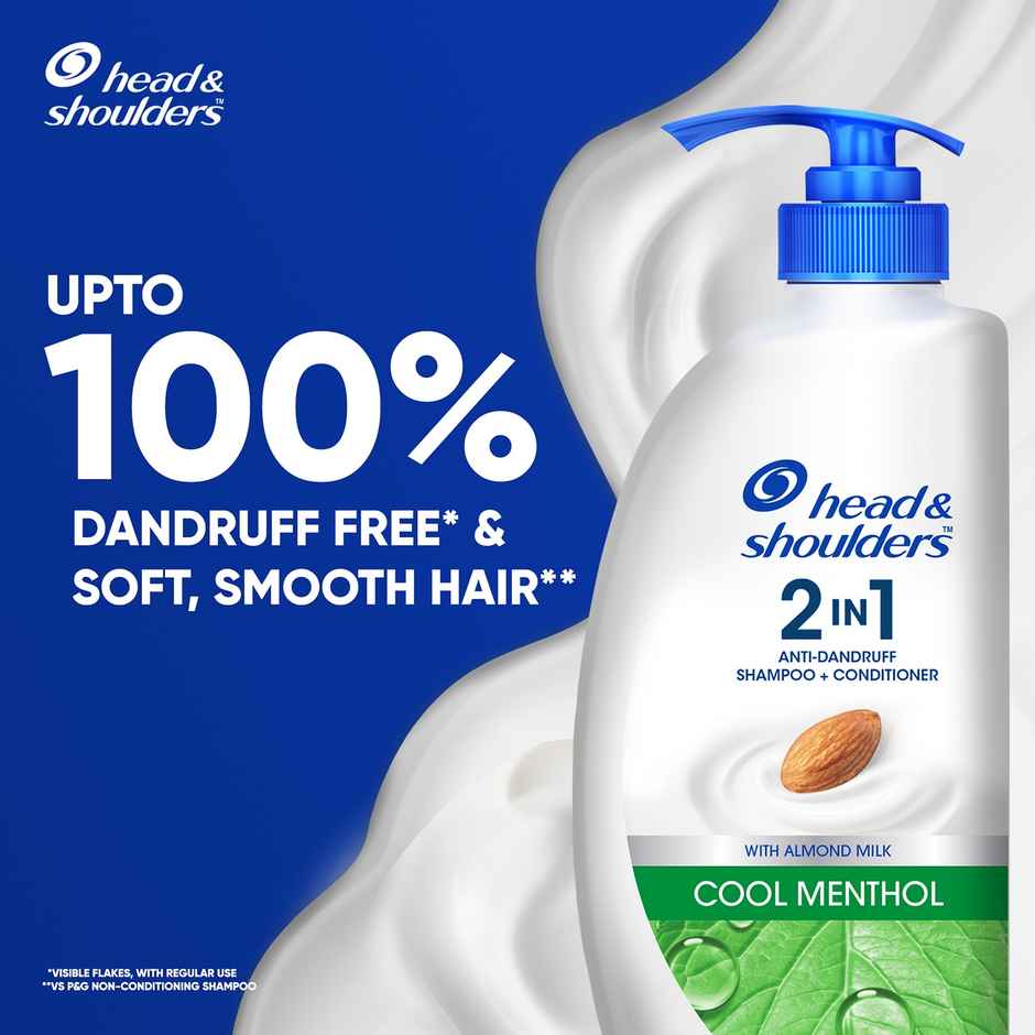 Head & Shoulders 2-In-1 Cool Menthol Anti Dandruff Shampoo + Conditioner For Women & Men