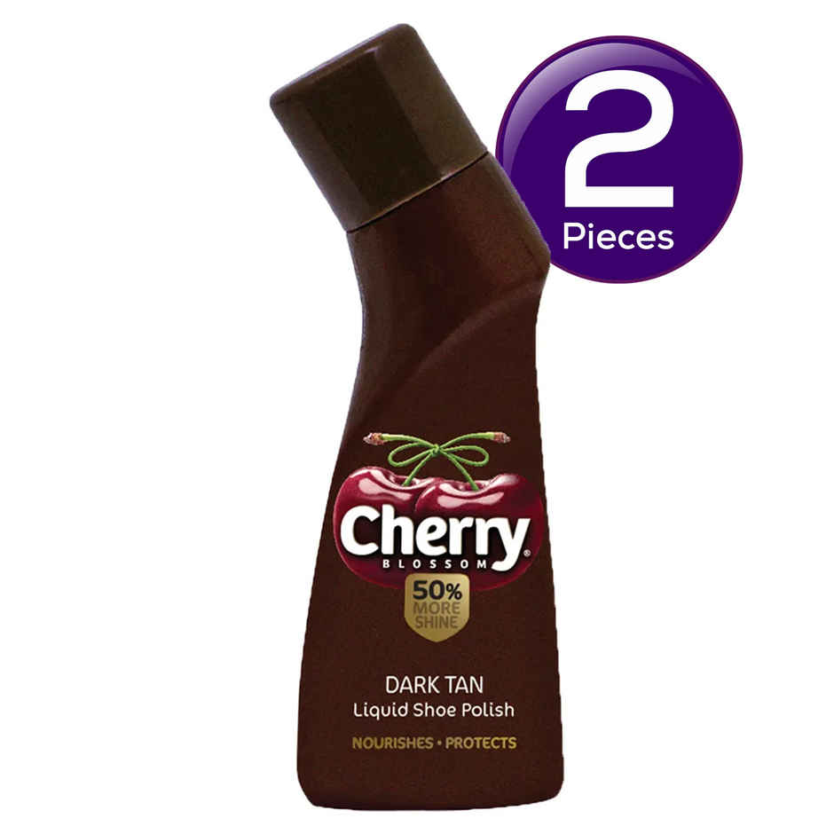 Cherry Blossom Dark Tan Shoe Polish Liquid Shoe Polish Combo