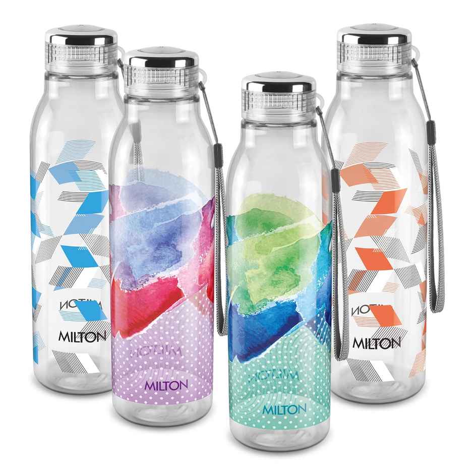 Milton Plastic Helix Pet Water Bottle BPA Free | Assorted | 1 L