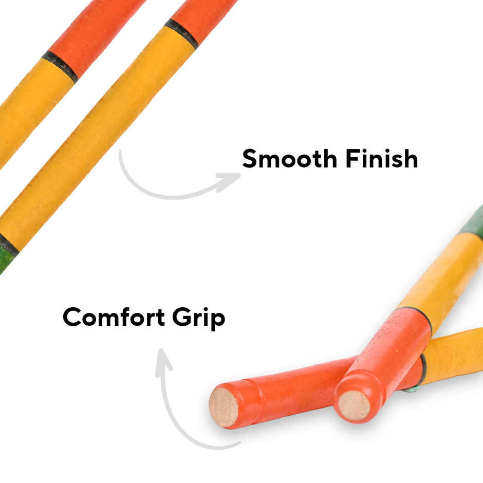 Navratri Wooden Dandiya Sticks | Traditional Garba Dandia Sticks | One Size | Satvik