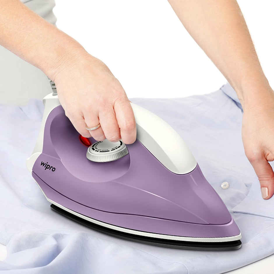 Wipro Gd205 Super Deluxe 1000 Watt Electric Dry Iron, Light Weight,Violet
