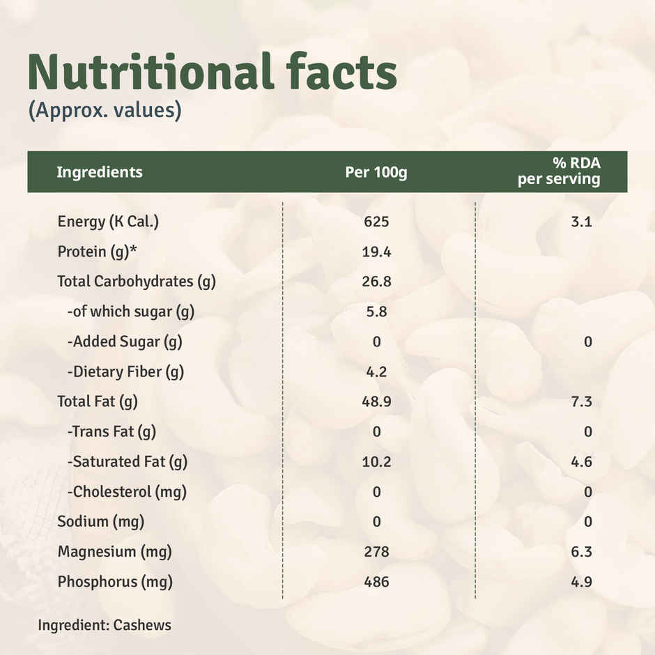 FarMart Pantry Pure Premium Whole Cashew