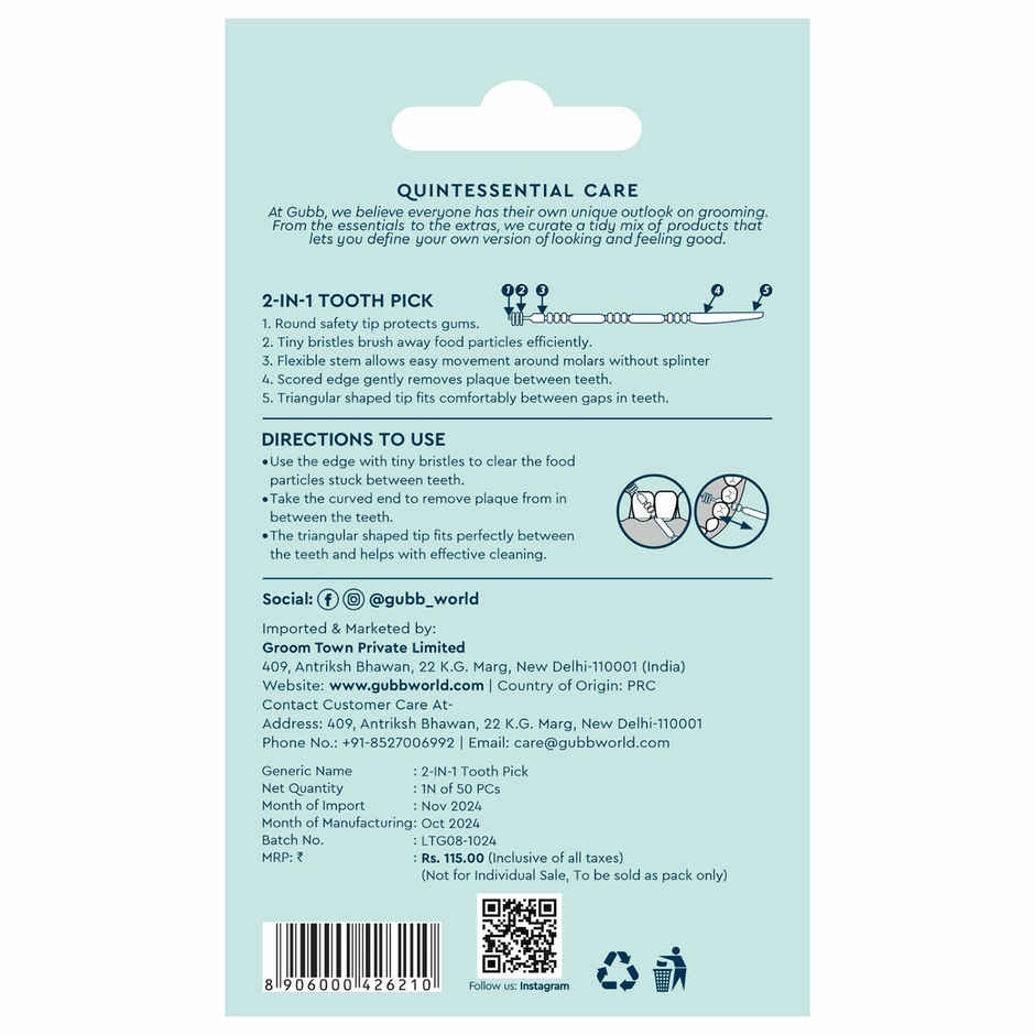 GUBB 2 In 1 Tooth Pick