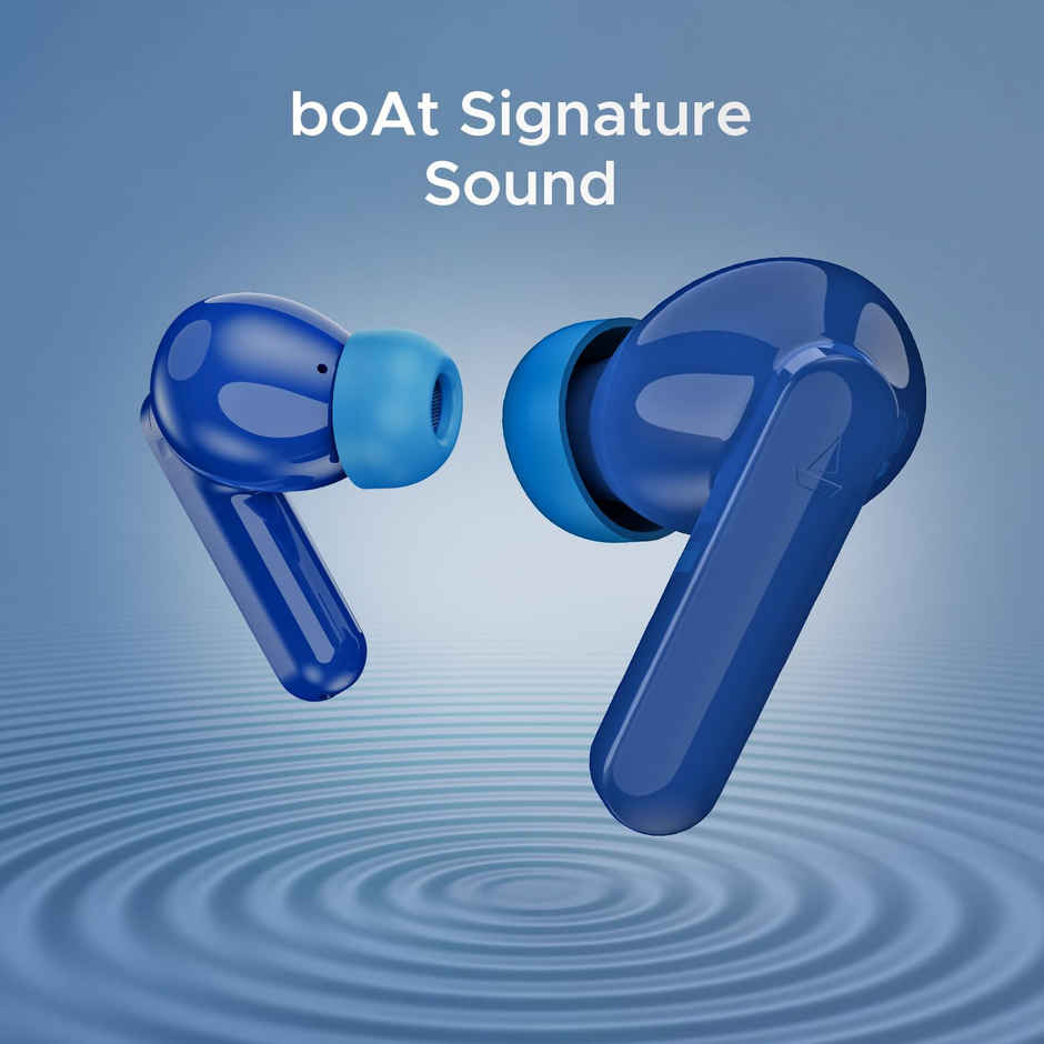 boAt Airdopes Ultra Plus TWS Earbuds With 50 Hrs Playback, 4-mic Enx Technology(Sporty Blue)