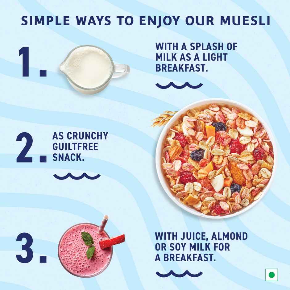 Bagrry'S No Added Sugar Muesli Fruits Nuts And Seeds