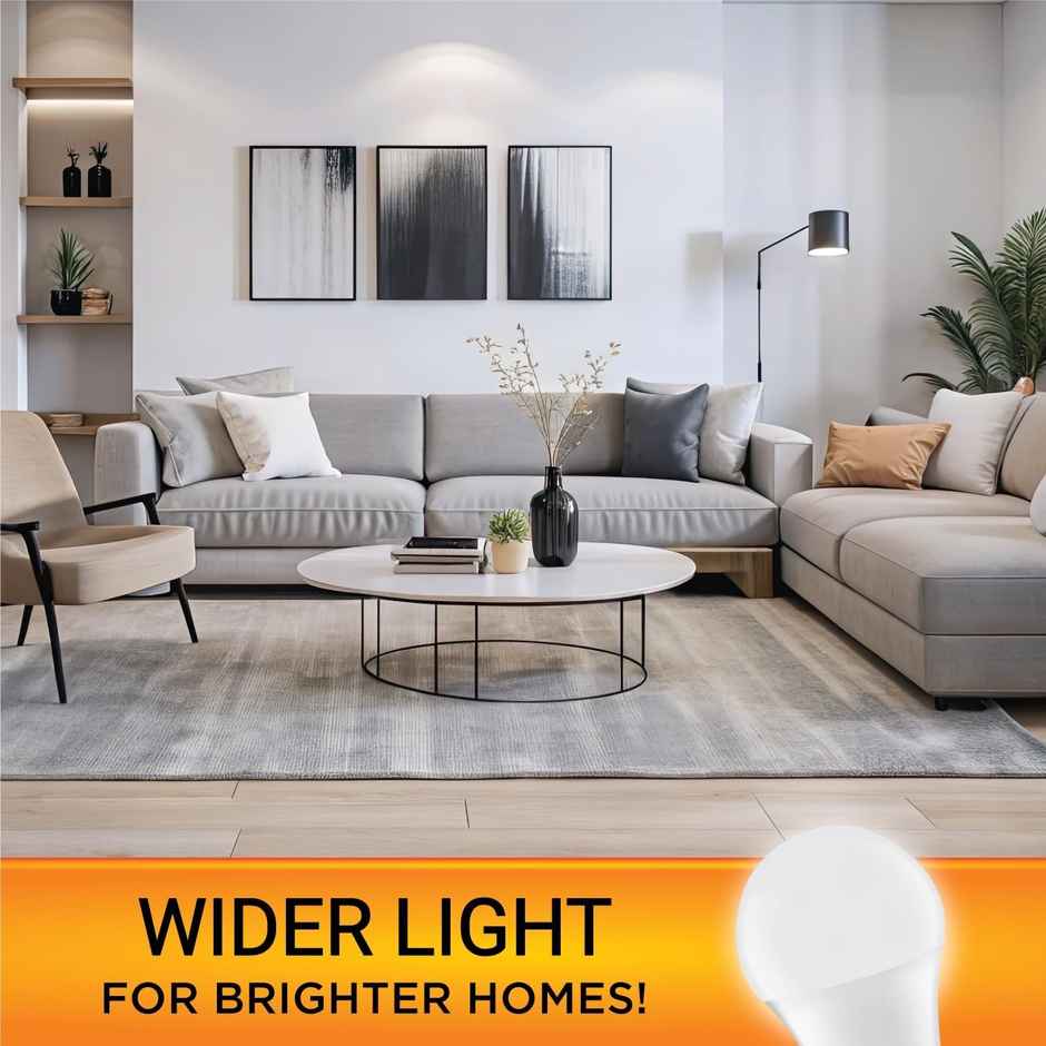 Wipro Garnet 7W LED Bulb | Warm White (2700K) | | E27 Base Holder