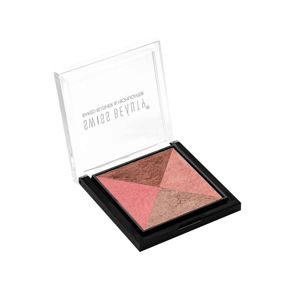 Swiss Beauty Baked Blusher & Highlighter - 01