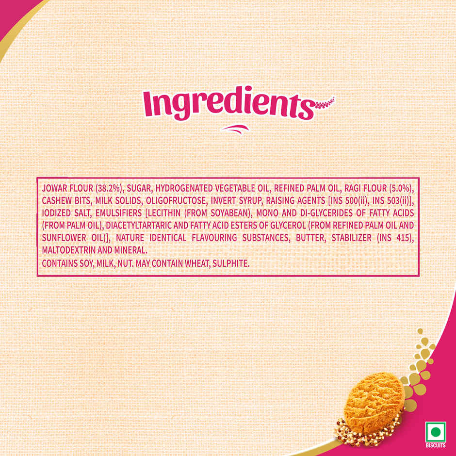 Super Millets Ragi & Jowar Cookies by Sunfeast Farmlite