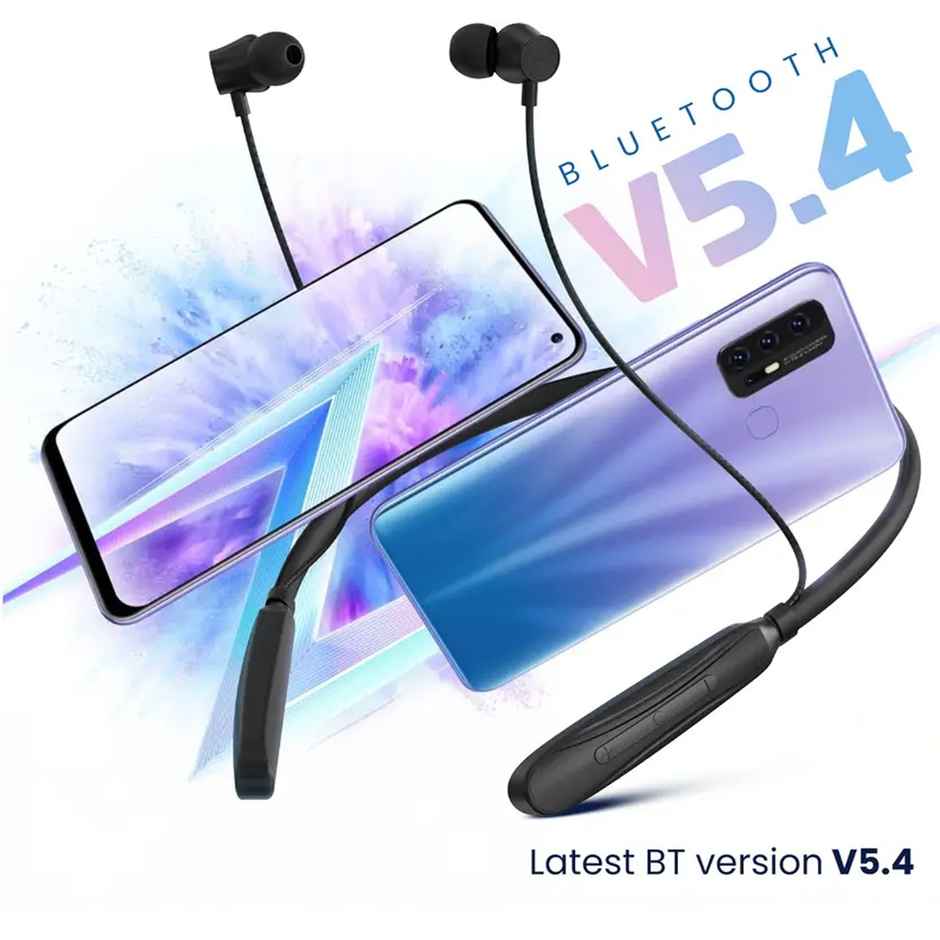 Aroma Nb120 Dubai Upto 40h Playtime I Enc I Fast Charging I Dual Pairing Neckband Bluetooth