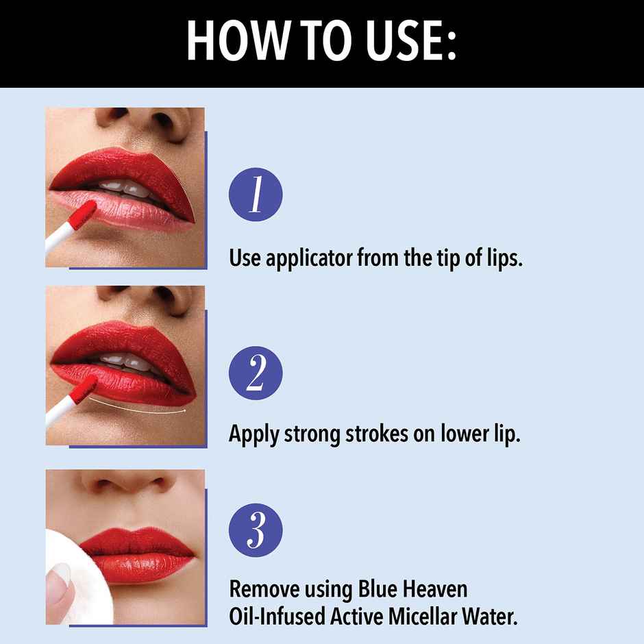 Blue Heaven Non Transfer Lip Color | Red 101