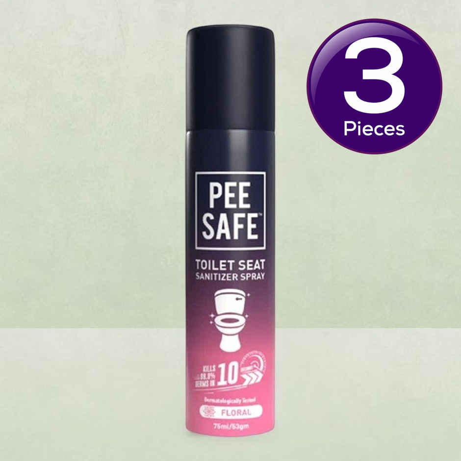Pee Safe Toilet Seat Sanitizer Spray Floral Combo