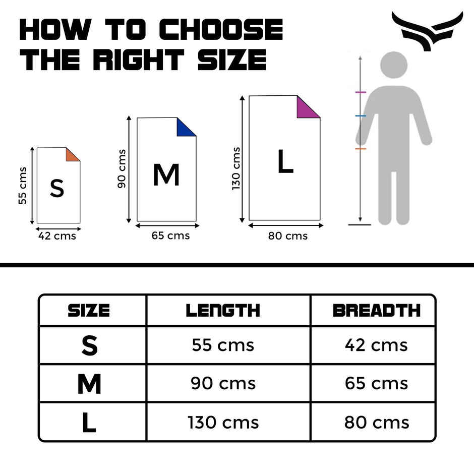 Xtrim Microfiber Quick Dry Towel, Gym Towel, Sports Towel| 200 GSM | S | Navy Blue