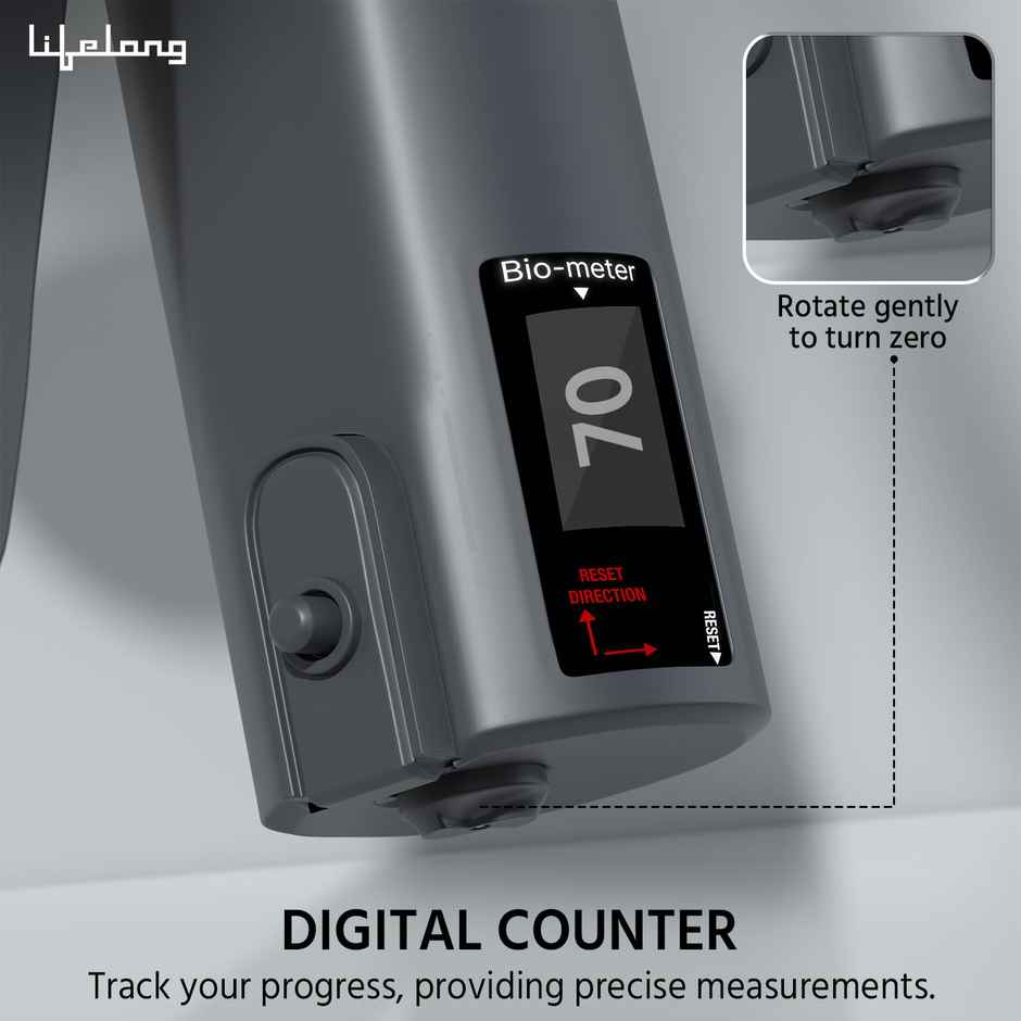 Lifelong Hand Gripper With Counter|Adjustable Resistance 5-60Kg|Physiotherapy Equipment (Llfahgc04)