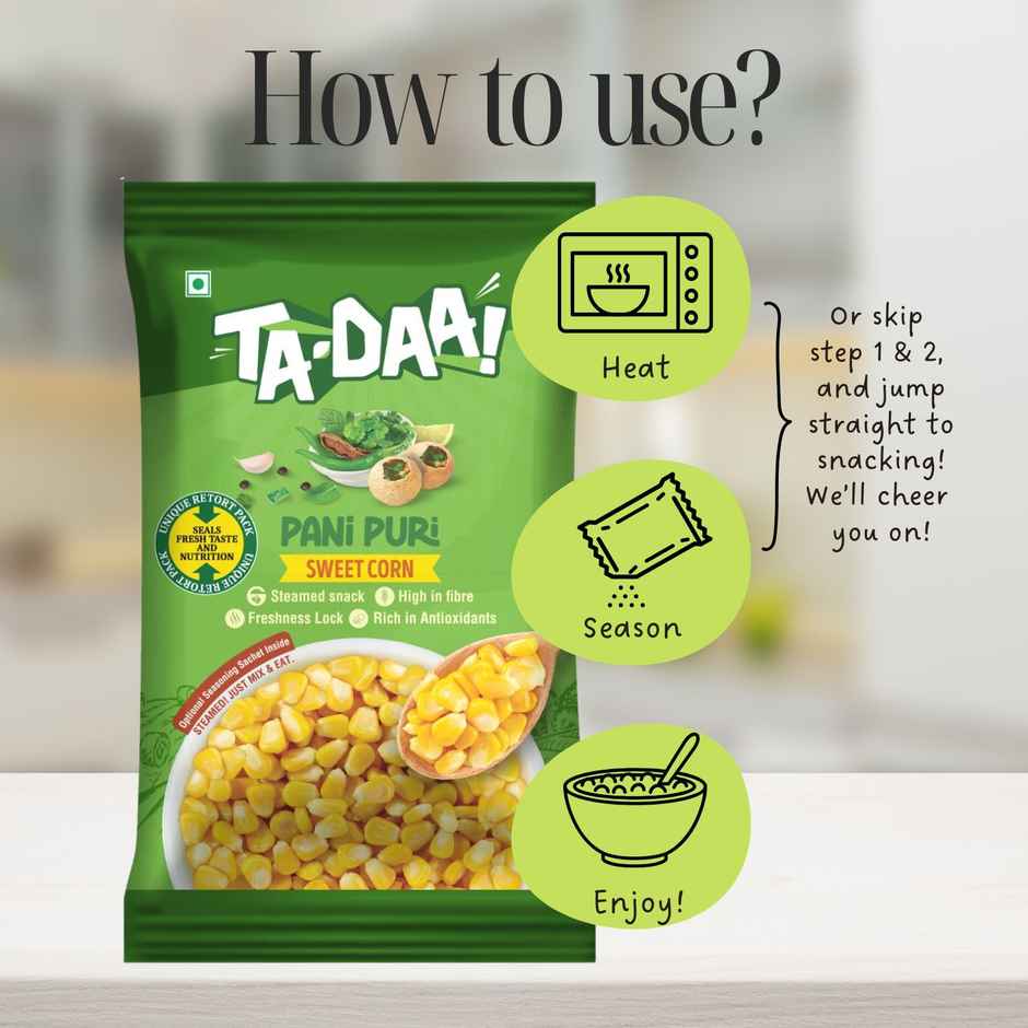 Tadaa Sweet Corn Kernels Pani Puri