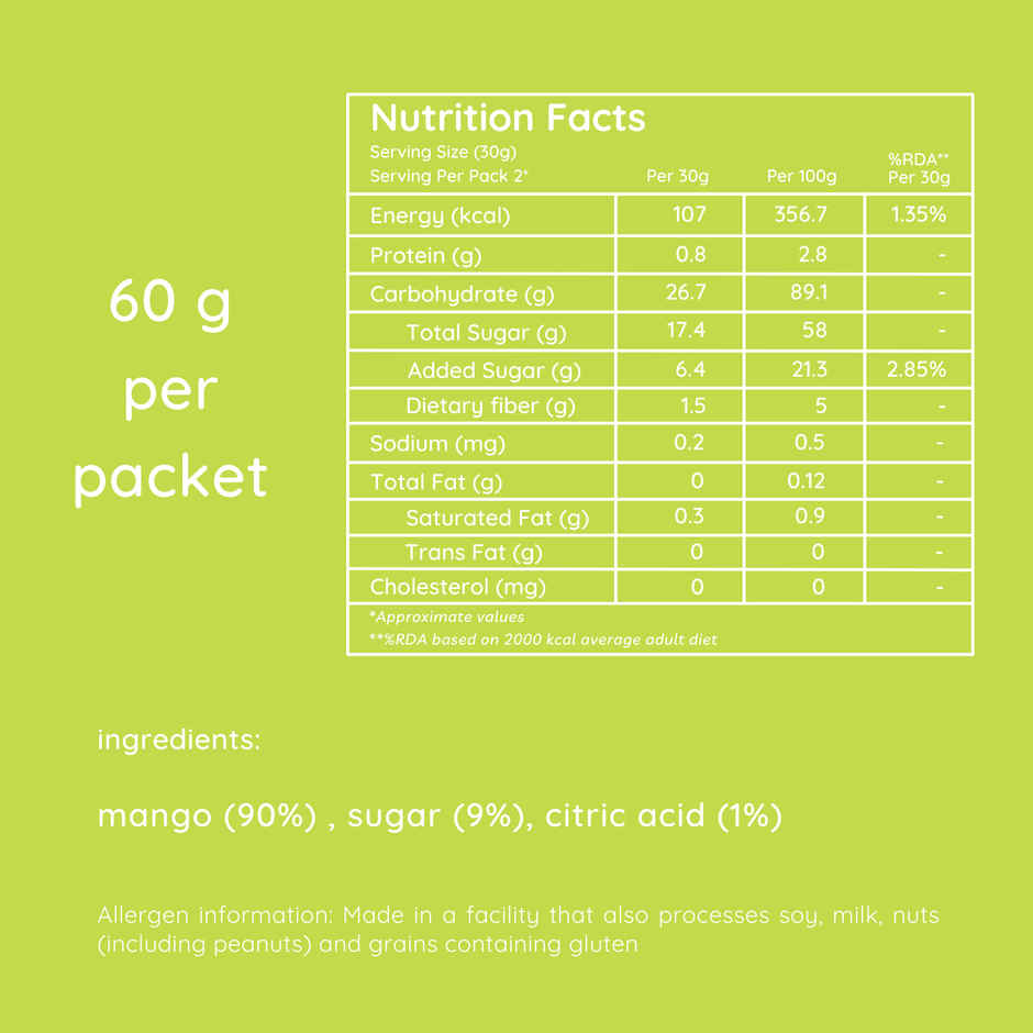 Natch Mango Slices - Bare