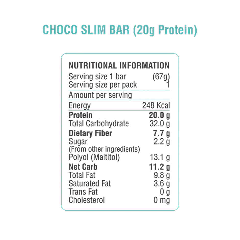 RiteBite Max Protein 20g Protein Bar Choco Slim